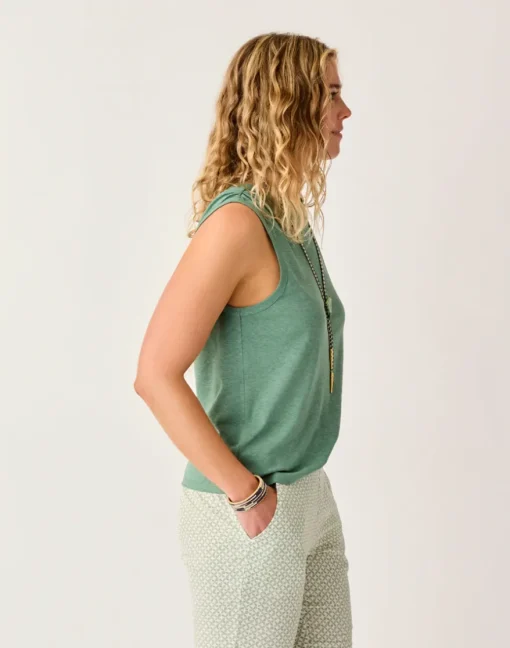 Carve Designs Tanks^Larisa Hemp Tank: Dark Haze