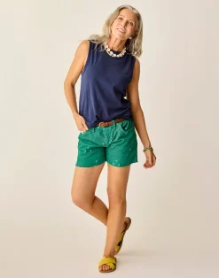 Carve Designs Tanks^Larisa Hemp Tank: Navy