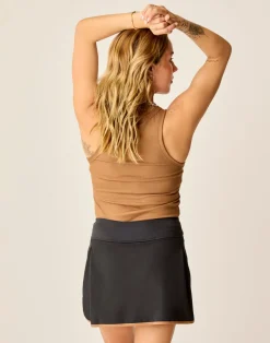 Carve Designs Tanks^Lyra Rib Tank: Rum