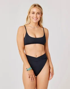 Carve Designs Swim Bottoms^Mae Bottom: Black