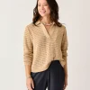 Carve Designs Sweaters & Jackets^Morgan Polo Sweater: Biscuit