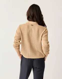 Carve Designs Sweaters & Jackets^Morgan Polo Sweater: Biscuit