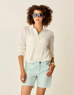 Carve Designs Sweaters & Jackets^Morgan Polo Sweater: Cloud