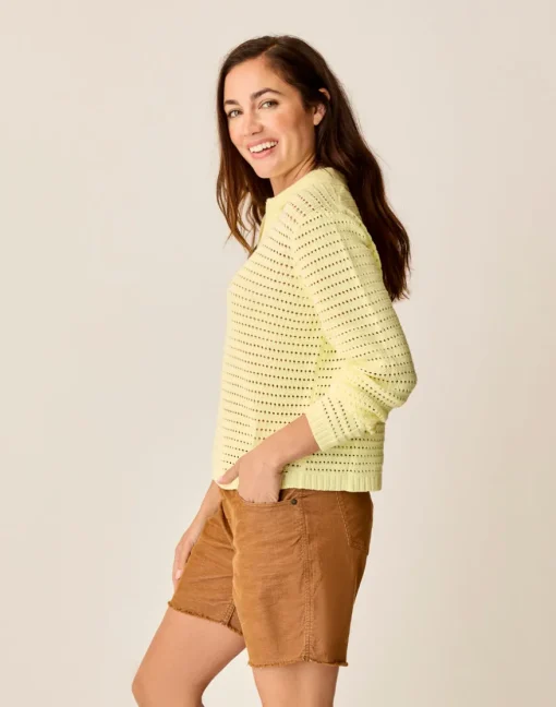 Carve Designs Sweaters & Jackets^Morgan Polo Sweater: Light Limeade