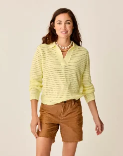 Carve Designs Sweaters & Jackets^Morgan Polo Sweater: Light Limeade