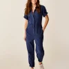 Carve Designs Jumpsuits & Overalls^Nyla Twill Jumpsuit: Navy