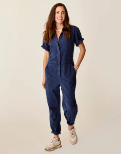 Carve Designs Jumpsuits & Overalls^Nyla Twill Jumpsuit: Navy