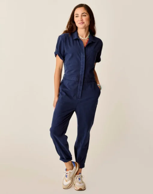 Carve Designs Jumpsuits & Overalls^Nyla Twill Jumpsuit: Navy
