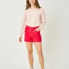 Carve Designs Shorts^Oahu Hi Rise 4" Short: Hot Red