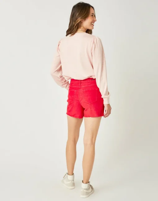 Carve Designs Shorts^Oahu Hi Rise 4" Short: Hot Red