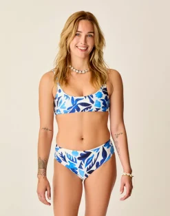 Carve Designs Swim Bottoms^Pipa Compression Bottom: Cloud Mezcal