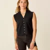 Carve Designs Short Sleeve^Reagan Top: Black Texture
