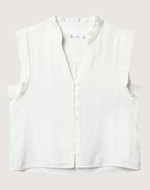 Carve Designs Short Sleeve^Reagan Top: Cloud
