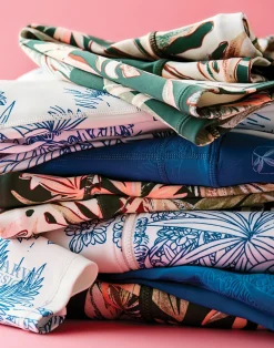 Carve Designs Rashguards & Sun Protection^Sadie Sleeveless: Cloud Scenic