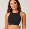 Carve Designs Bikini Tops^Sanitas Colorblock Top: Black/White