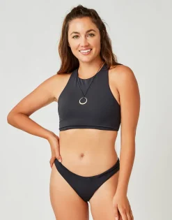 Carve Designs Swim Bottoms^Sanitas Reversible Bottom: Black/Black