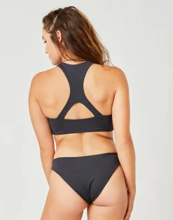 Carve Designs Swim Bottoms^Sanitas Reversible Bottom: Black/Black