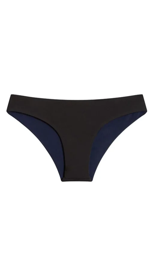Carve Designs Swim Bottoms^Sanitas Reversible Bottom: Black/Navy
