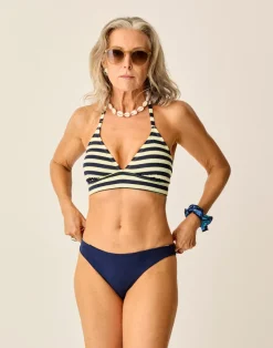 Carve Designs Swim Bottoms^Sanitas Skimpy Reversible Bottom: Marina/Navy