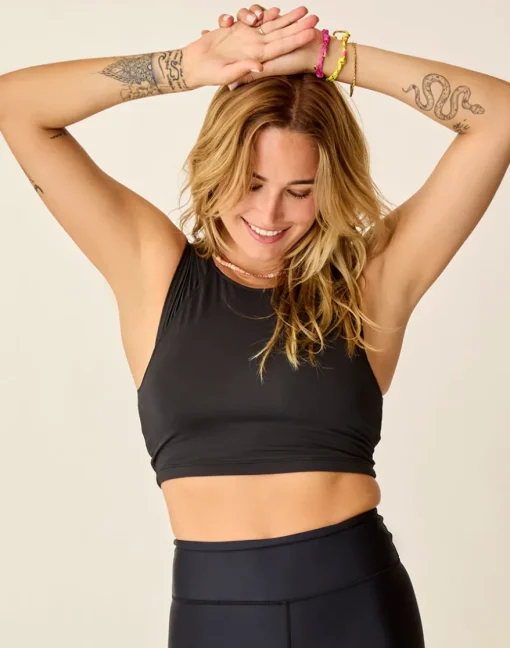 Carve Designs Bikini Tops^Shoreline Top: Black w. Rum
