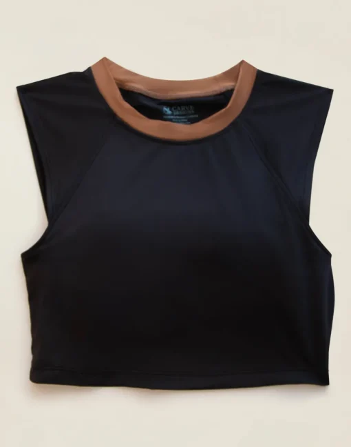 Carve Designs Bikini Tops^Shoreline Top: Black w. Rum
