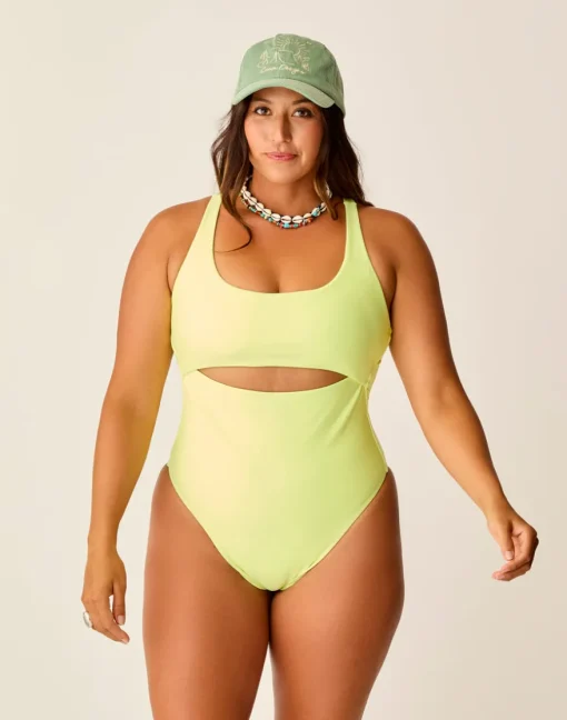 Carve Designs One Pieces^Sonny Compression One Piece: Limeade