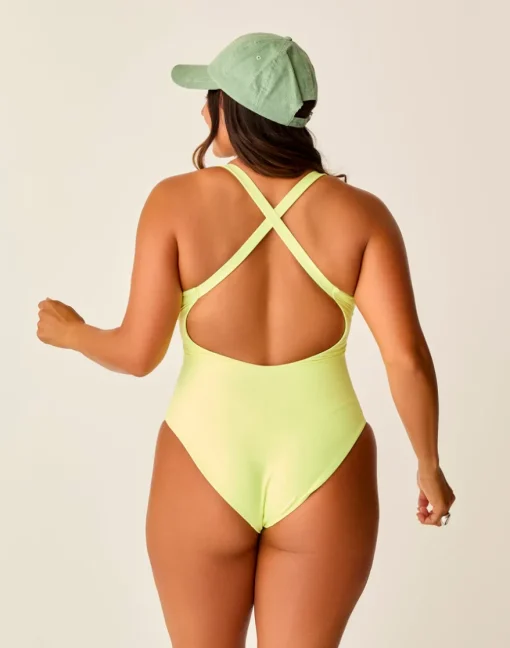 Carve Designs One Pieces^Sonny Compression One Piece: Limeade