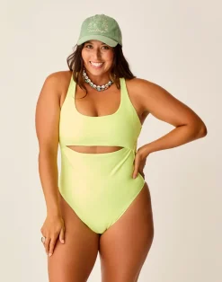 Carve Designs One Pieces^Sonny Compression One Piece: Limeade