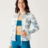 Carve Designs Rashguards & Sun Protection^Stella Zip-Up Jacket: Cloud Scenic