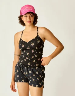 Carve Designs Tankinis^Stinson Tankini: Black Floret
