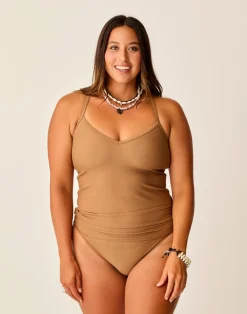 Carve Designs Tankinis^Stinson Tankini: Rum Texture