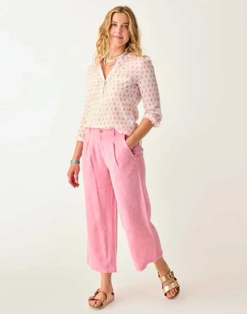 Carve Designs Pants^Suki Linen Pant: Chateau Chambray