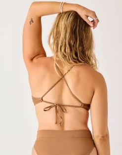 Carve Designs Bikini Tops^Tamarindo Top: Rum Texture