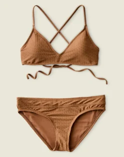 Carve Designs Bikini Tops^Tamarindo Top: Rum Texture