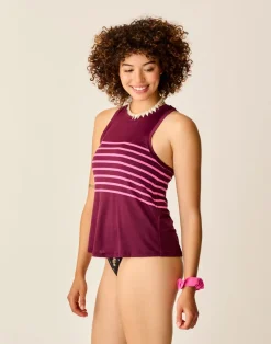 Carve Designs Tanks^Tide Tank: Hot Pink Stripe