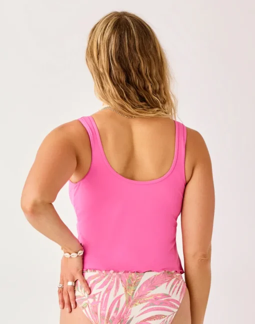Carve Designs Tankinis^Vida Notchneck Tankini: Hot Pink