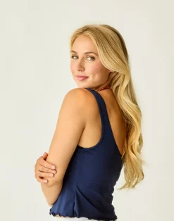 Carve Designs Bikini Tops^Vida Notchneck Tankini: Navy