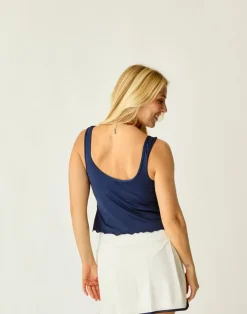 Carve Designs Bikini Tops^Vida Notchneck Tankini: Navy