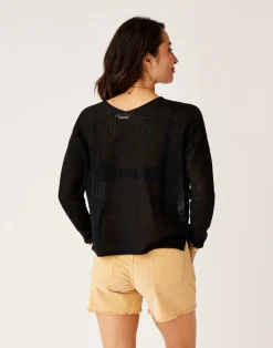 Carve Designs Sweaters & Jackets^Zella Mesh Pullover: Black